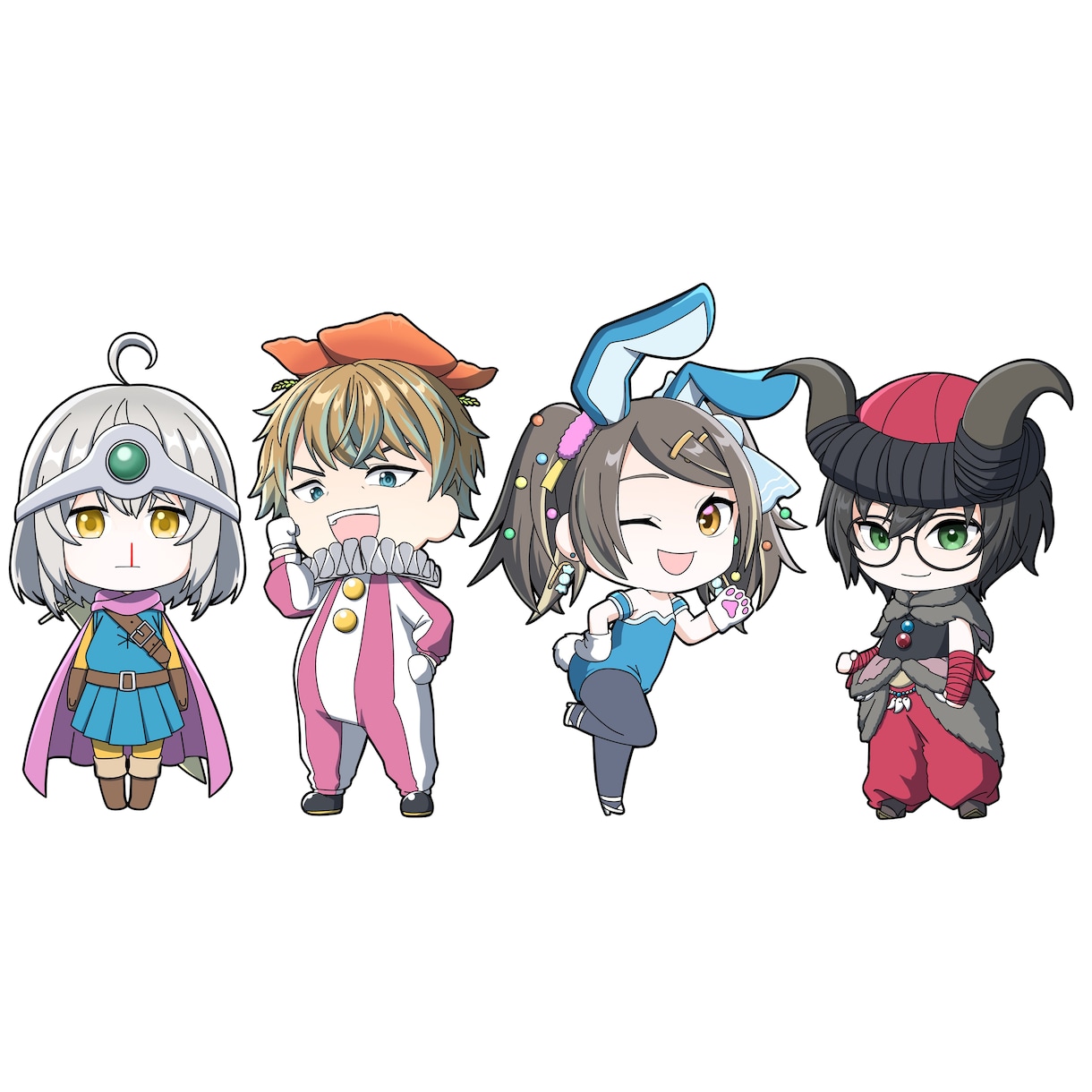 あなただけのかわいいミニキャラお描きします 好きなポーズ、服装、表情で！ミニキャラお描きします！！ イメージ8
