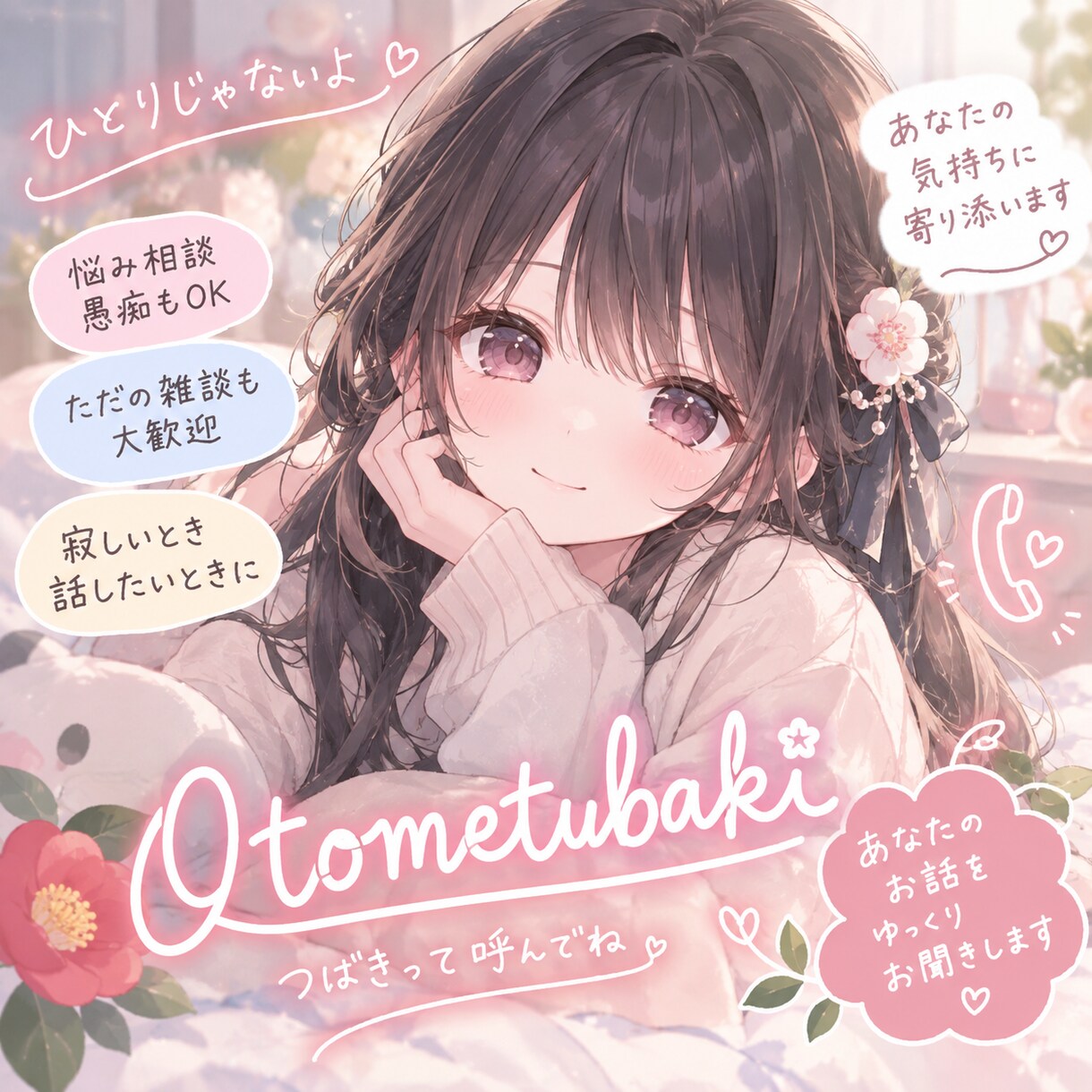 ちょっと誰かと話したいを叶えます 愚痴・悩み・雑談なんでもOK。あなたの気持ちに寄り添います イメージ1
