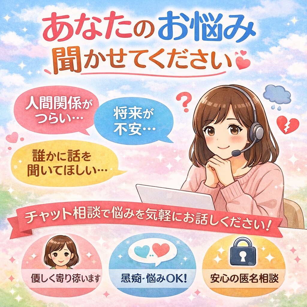 15分間チャットで即返信します 気軽にLINE感覚で暇つぶし/雑談/愚痴/悩み･恋愛相談 イメージ1