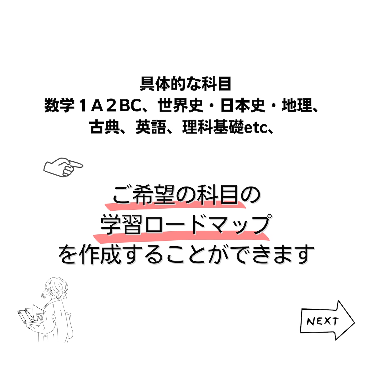 志望校合格までの『学習ロードマップ』を作成します 志望校合格へ、何をどう勉強すれば良いか困っている受験生へ！ イメージ6