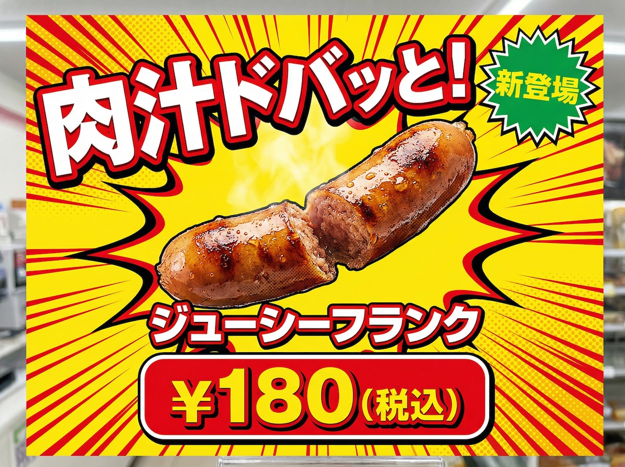 現役コンビニ店長が売れるPOP・ポスター作ります 商品の魅力を伝えるPOP・ポスターを1点3,000円〜 イメージ3