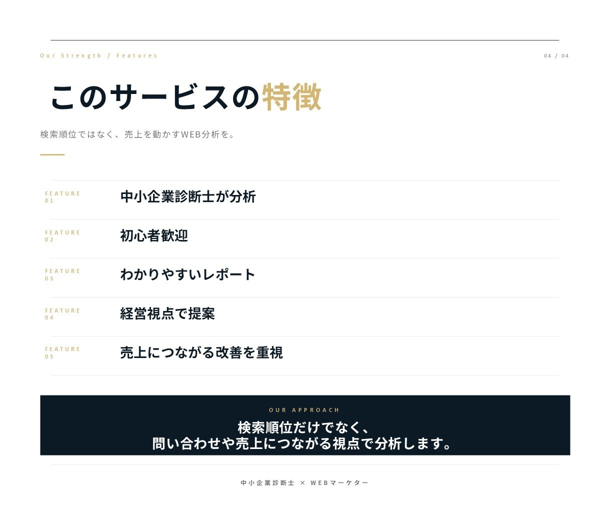 競合と比較してHPの改善点を分析します あなたのHPを競合HPと比較して改善点を分析します イメージ5