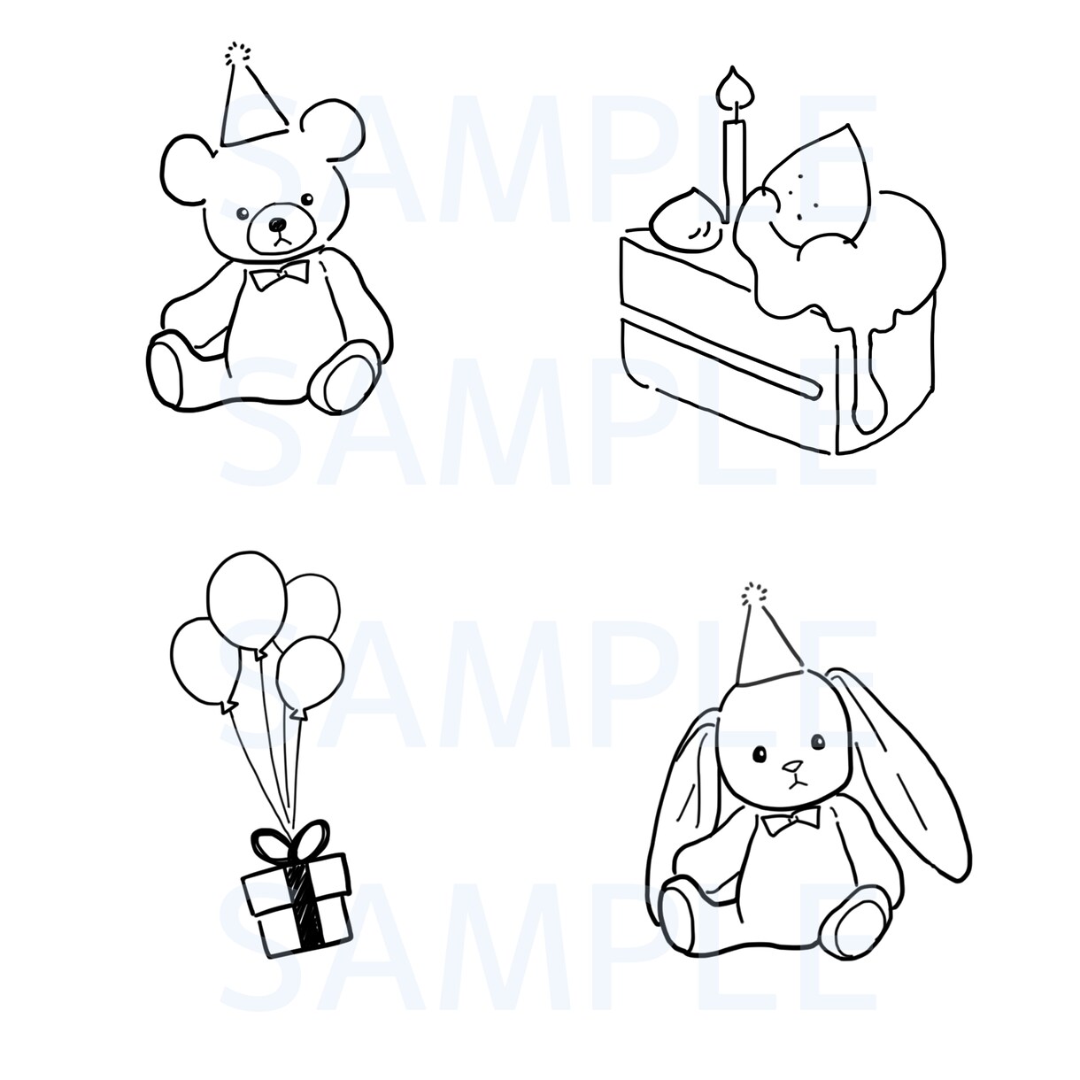 線画の優しいイラストをセットでお描きします シンプルで伝わりやすいイラストをお探しの方　宣伝や挿絵に イメージ5
