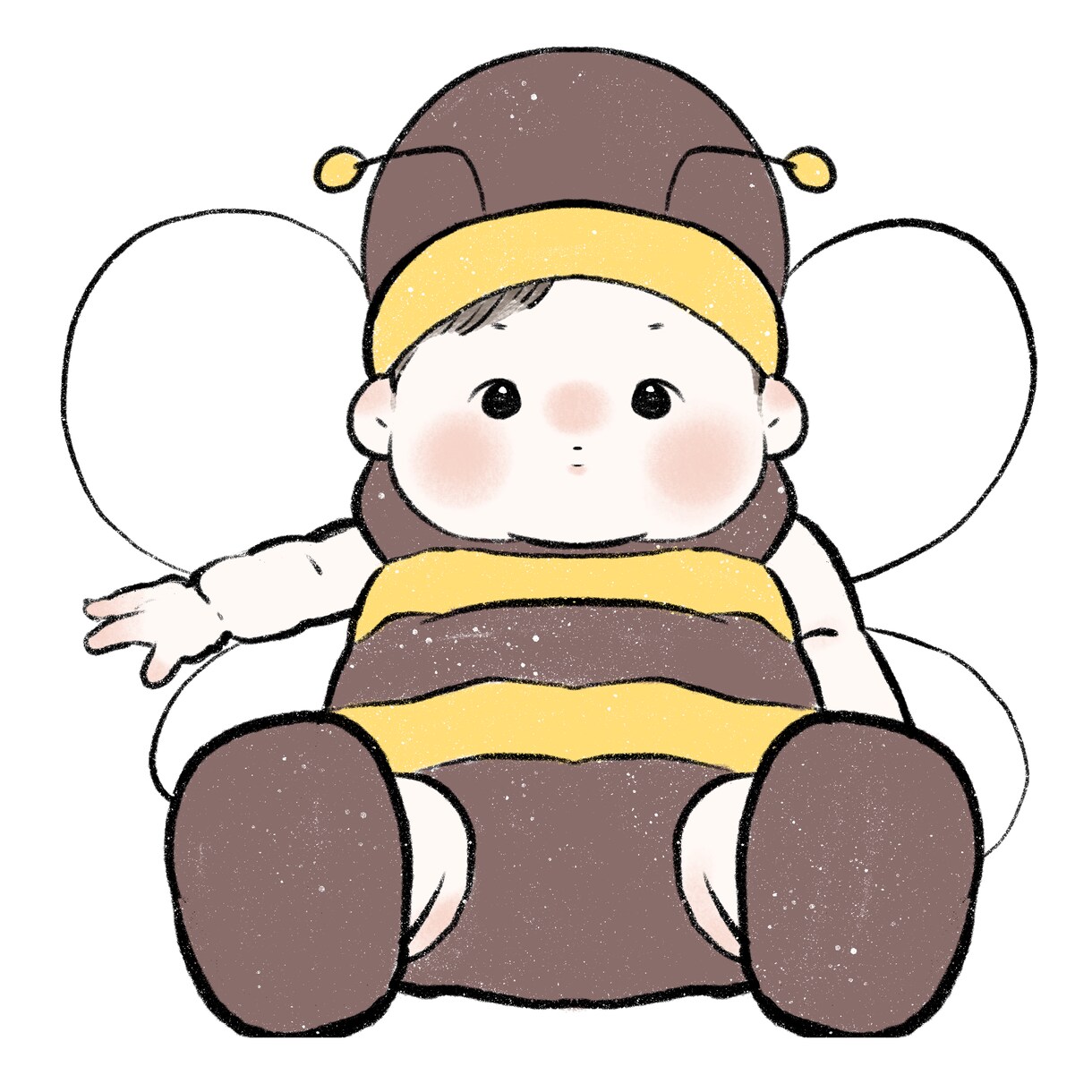 大切なお子様のイラストを優しい雰囲気で作成致します お子様の成長を唯一無二のイラストで残しませんか イメージ1