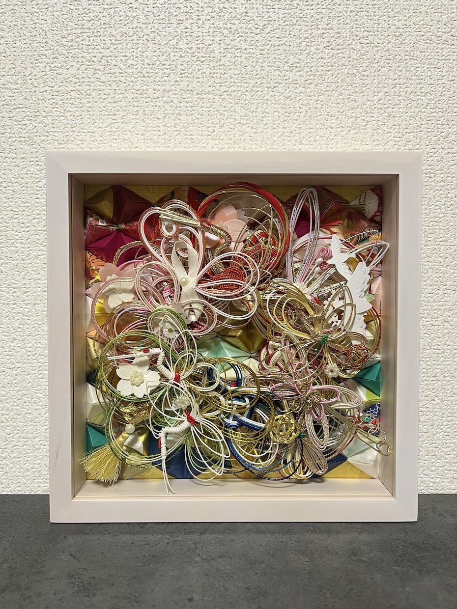 ご祝儀袋リメイク▶︎水引アートを作成します バランスにこだわり唯一無二のアートを丁寧に作成します。 イメージ3