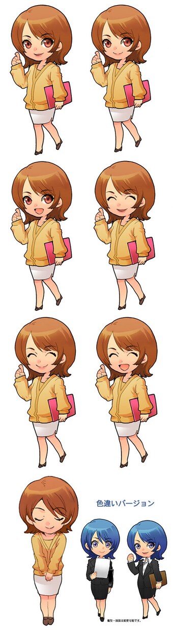 2〜3頭身のデフォルメ絵(ちびキャラ)を描きます 商用、個人使用どちらでもアイコンなどご自由にお使いください！ イメージ2
