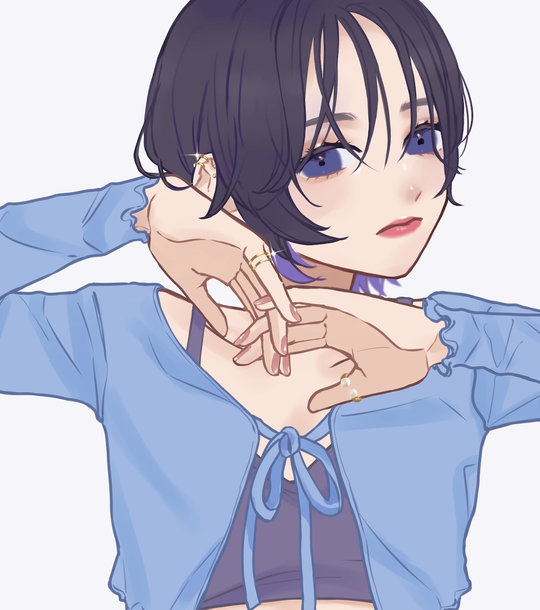 アイドルのようなふわふわ可愛いイラスト描きます SNSアイコンイラストも承りますᕦ(ò_óˇ)ᕤ イメージ5