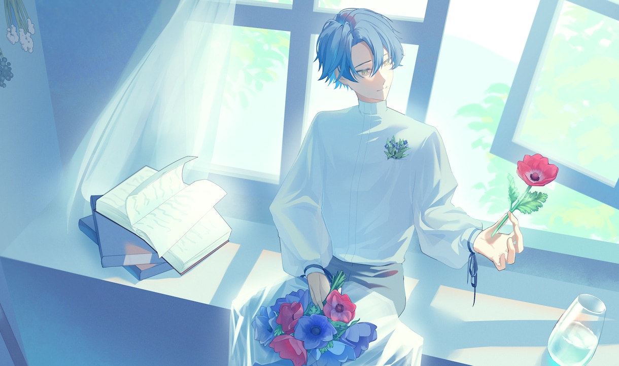 中性寄りのキャラクターイラストを制作します 一枚絵や動画イラストなど、様々な用途でご利用できます イメージ5