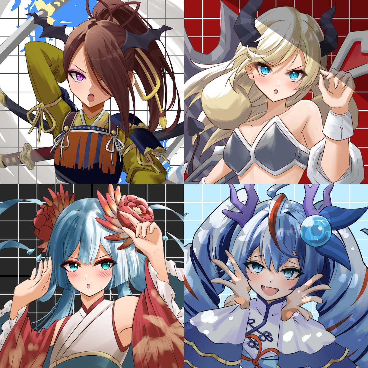 アイコンイラストを描きます キャラは顔が命！魅力的な表情を描きます！ イメージ1