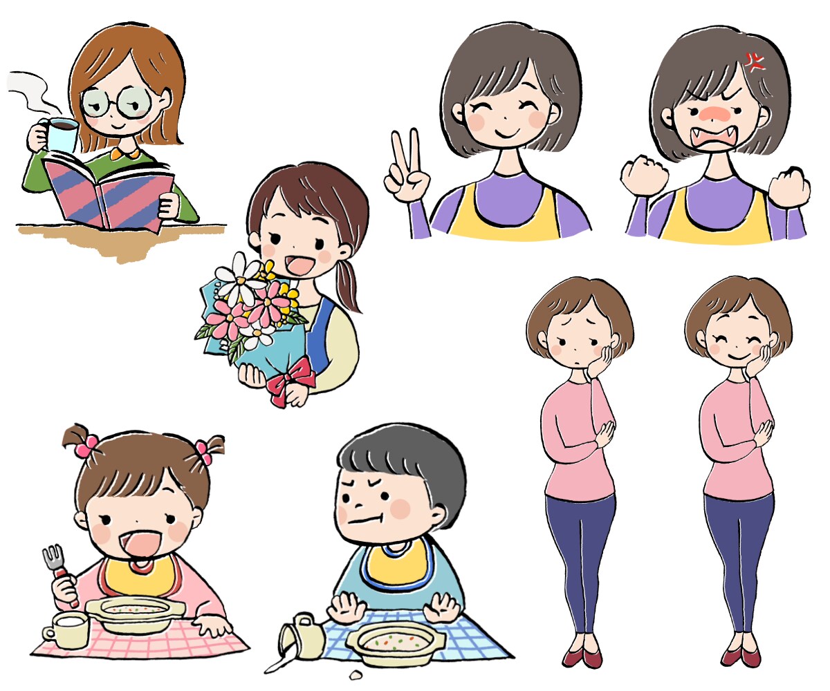 かわいいタッチの人物イラスト描きます SNSのアイコンや挿絵、似顔絵としてプレゼントにも イメージ9