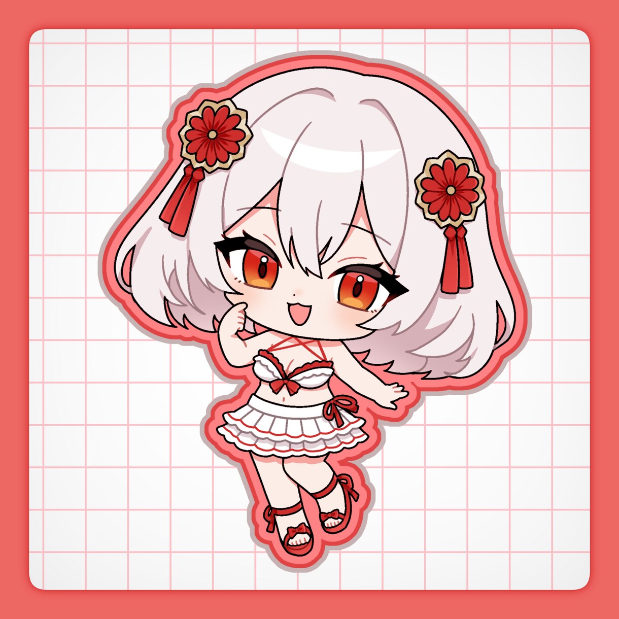 安価でかわいいミニキャラ・SDイラスト描きます 商用利用◎グッズ/動画/配信などでご利用いただけます！ イメージ4