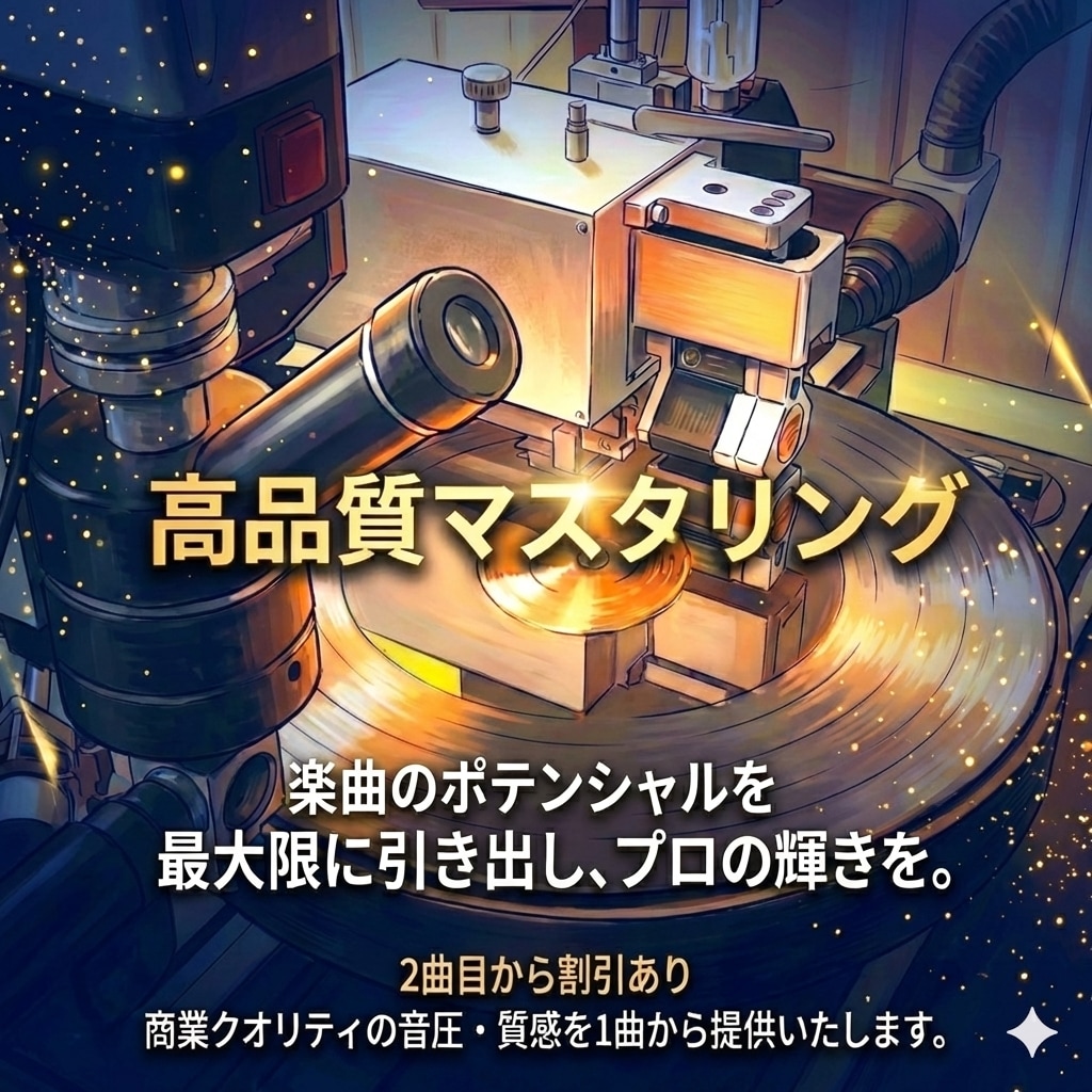 高品質なマスタリングいたします 配信CDプレスに最適化。DDP作成もOK イメージ1