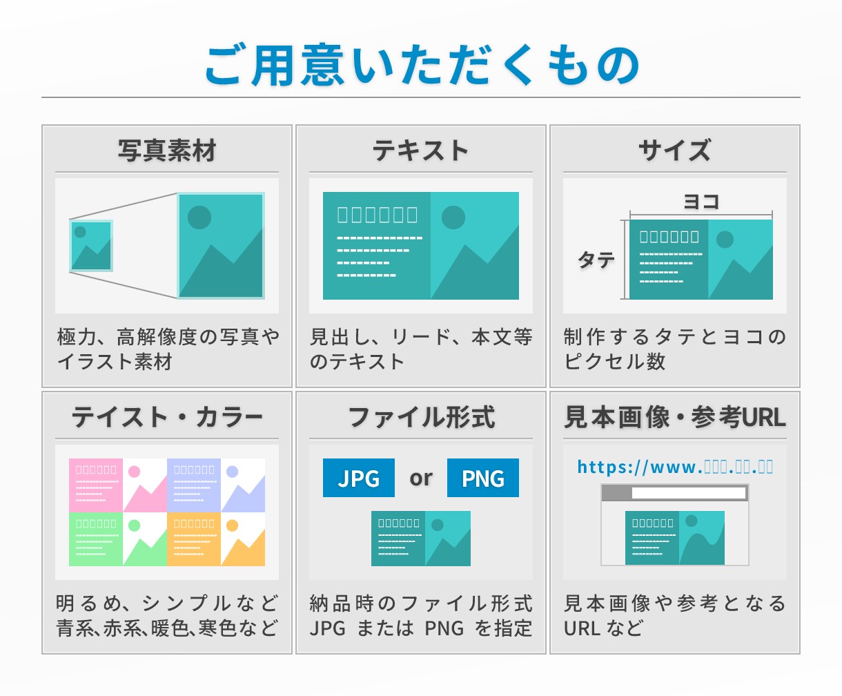 バナー画像を制作します 目的や用途に合う、良質なウェブ用画像をお求めの方へ イメージ3