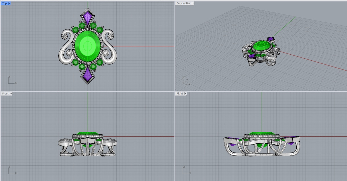 ジュエリーCADデザイン製作承ります ジュエリーCAD製作お困りでしょうか？ イメージ4