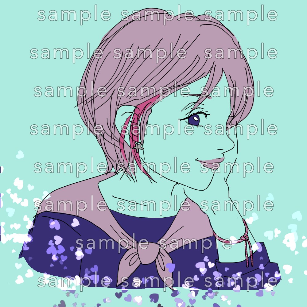 ガールズイラストメーカー横顔描きます オリジナルのガールズイラストでSNSアイコン・スマホ壁紙に イメージ6