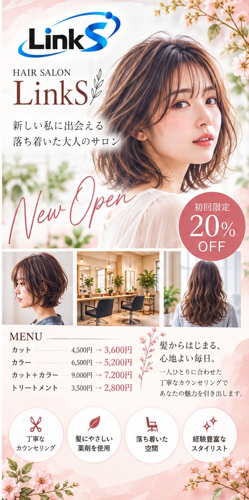 お店や会社のチラシを制作します AI活用で低価格！集客に役立つチラシを丁寧に制作 イメージ2
