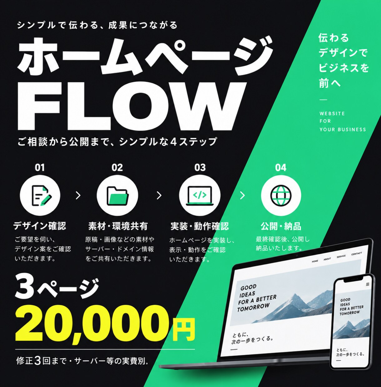 支給デザインからホームページ作成・実装します AIデザイン対応｜STUDIO・WordPressで公開まで イメージ5