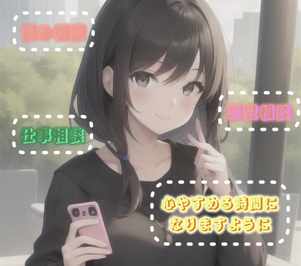 どんな時でも味方になります 30分集中チャット！あなたはひとりじゃないよ。 イメージ1