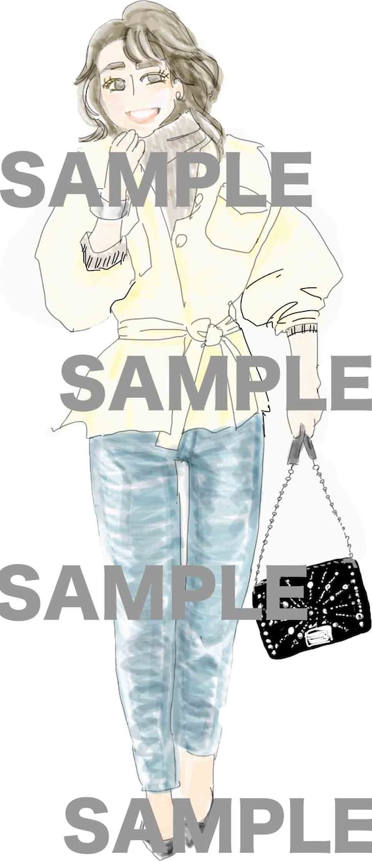 ファッション・コーディネート立ち絵描きます 女性のファッションイラストを描きます。似顔絵やアイコンに！ イメージ2