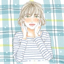 SNSなどに使用できるアイコン作成します 抜け感のあるオシャレなファッションイラストです イメージ2