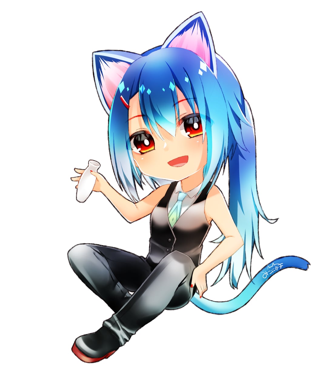 何でも使えるデフォルメキャラクターイラスト描きます SNS、配信、立ち絵、印刷、何でも使ってもらってOKです！ イメージ3