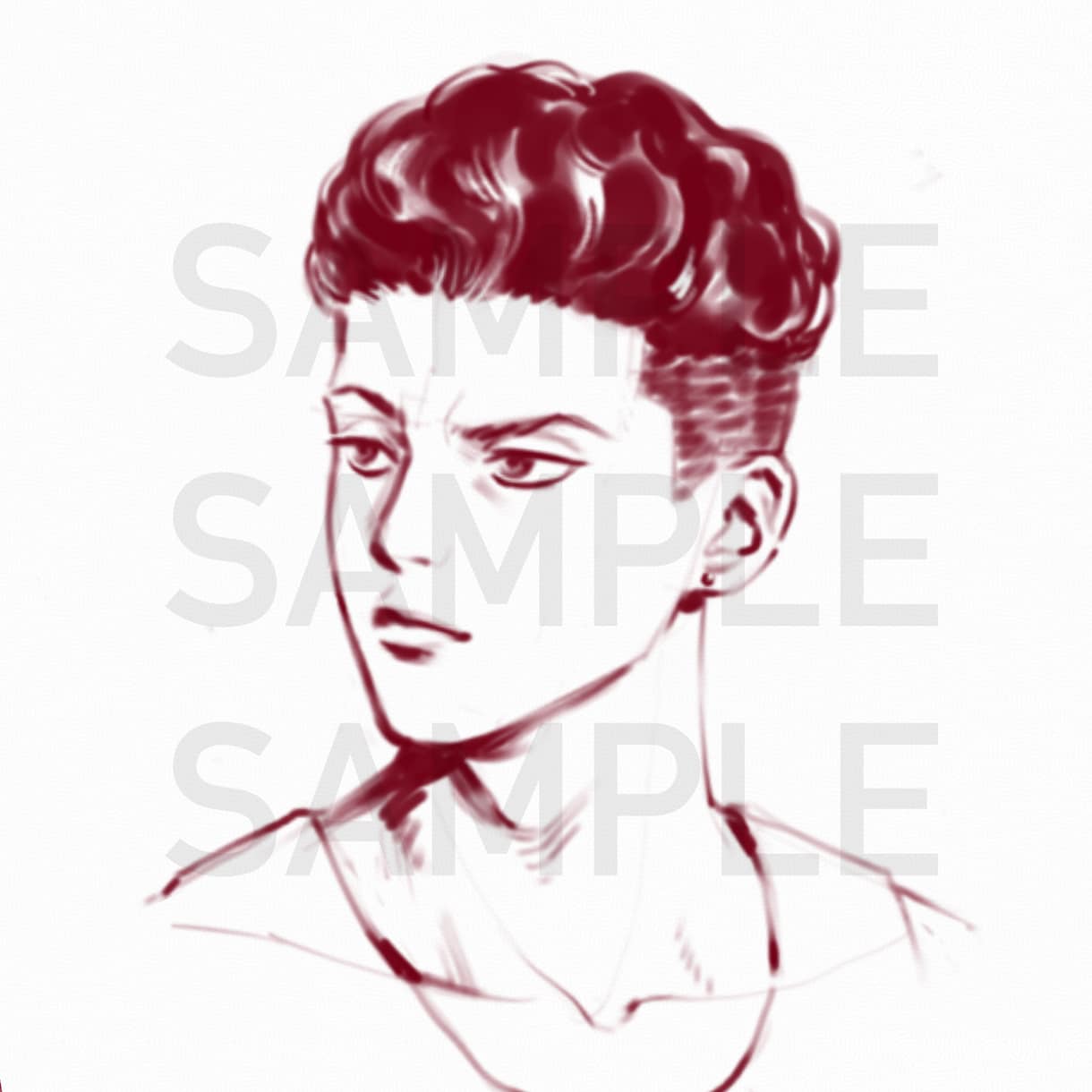 パッと目を惹く♪お洒落な似顔絵アイコンを描きます あなただけの特別な一枚を。SNSアイコン、プレゼントなどに◎ イメージ8