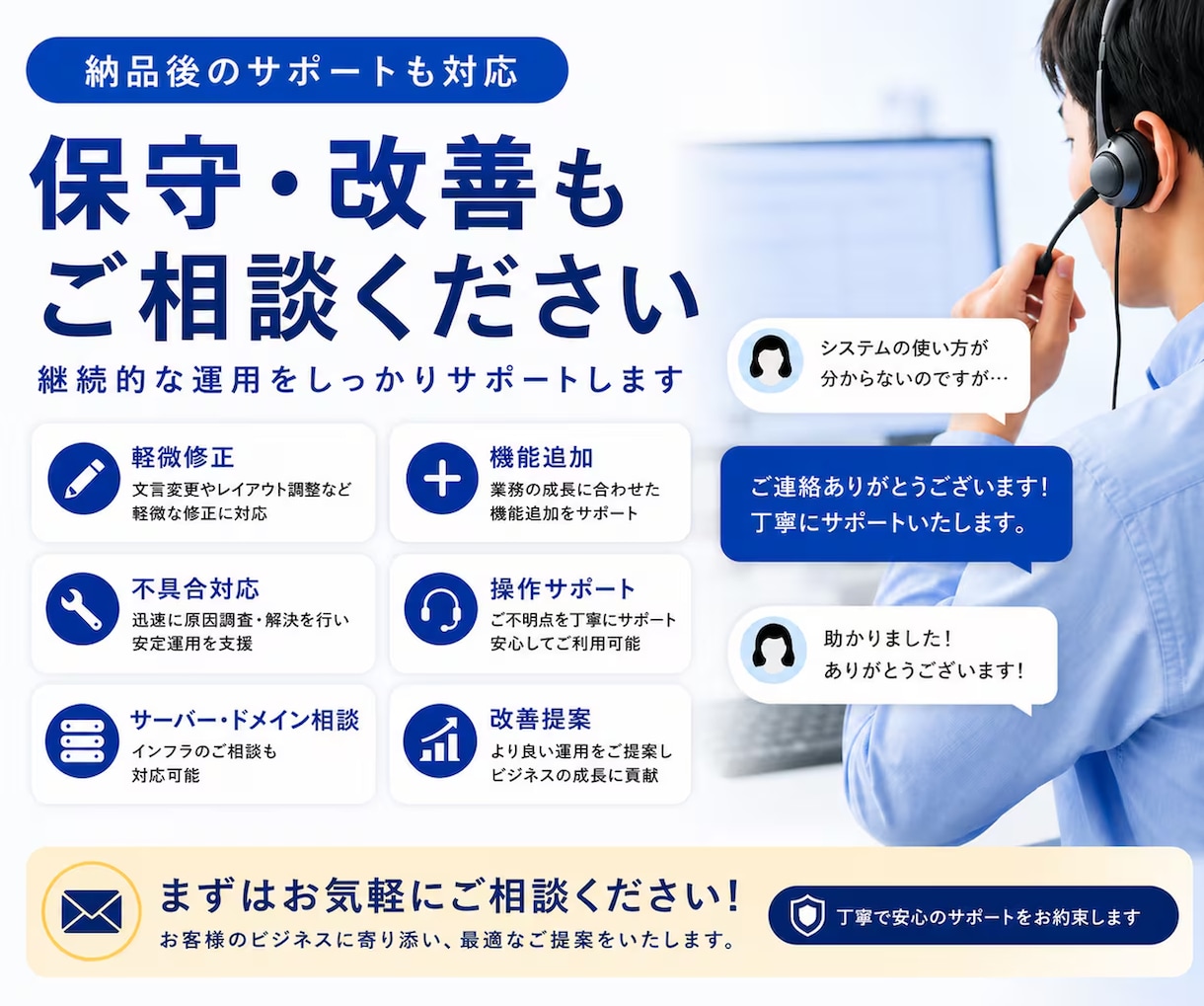 webアプリで業務の仕組み化をお手伝いします 御社の業務に合わせた、誰でも使える専用画面 イメージ3