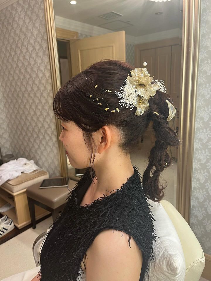 ブライダルアクセサリーやヘッドドレス制作します ドレスに合わせた透明感のある髪飾りやピアスのオーダー制作 イメージ3