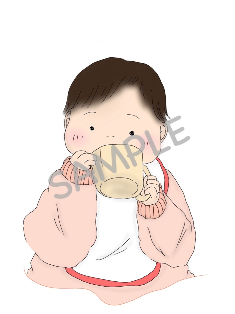 お子さんの似顔絵描きます お子さんの癒しのイラストをお描きいたします イメージ4