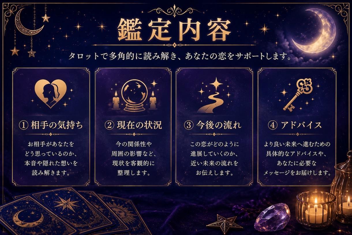 片思いの行方を占います 恋愛の悩みに優しく寄り添います イメージ1