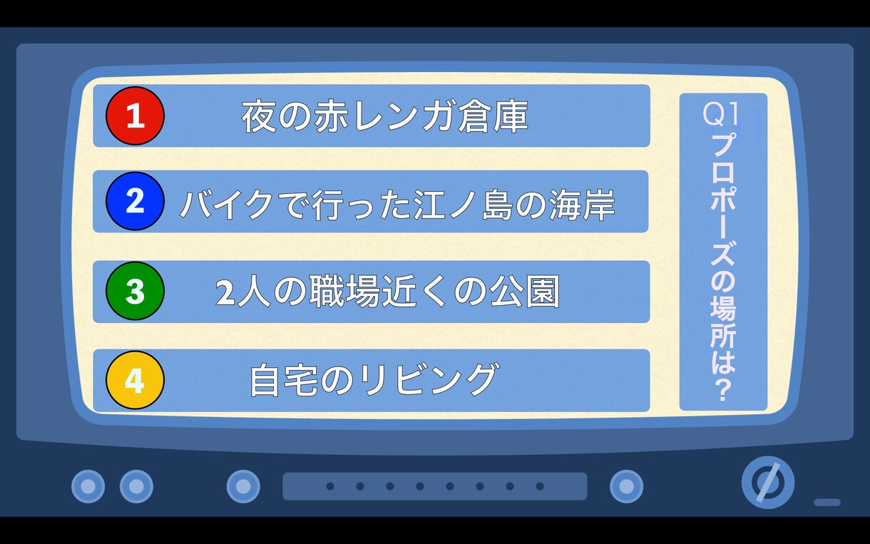 幹事必見!!余興のクイズ動画・スライドを作成します 結婚式や忘年会の余興を盛り上げるクイズスライドを作成します イメージ3