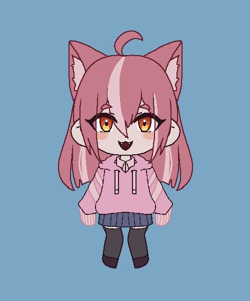 かわいいドット立ち絵制作致します お手頃価格でかわいいドットミニキャラ立ち絵をデザインから！ イメージ7