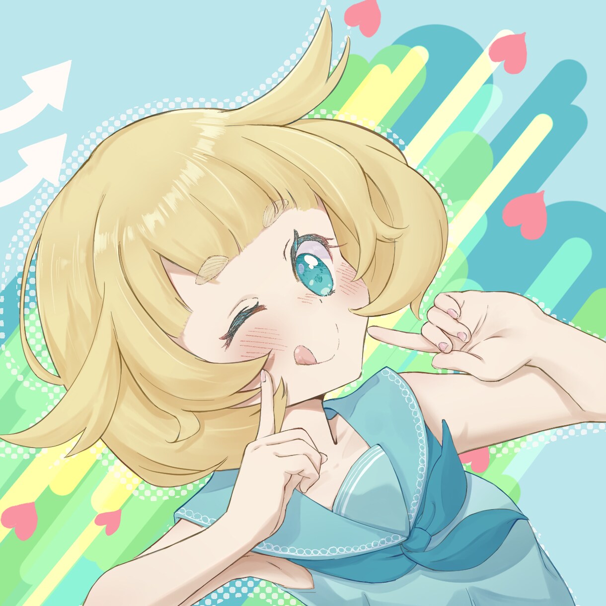 SNS用アイコンなど制作致します かわいい女の子や、かっこいい女の子を描きます！ イメージ3