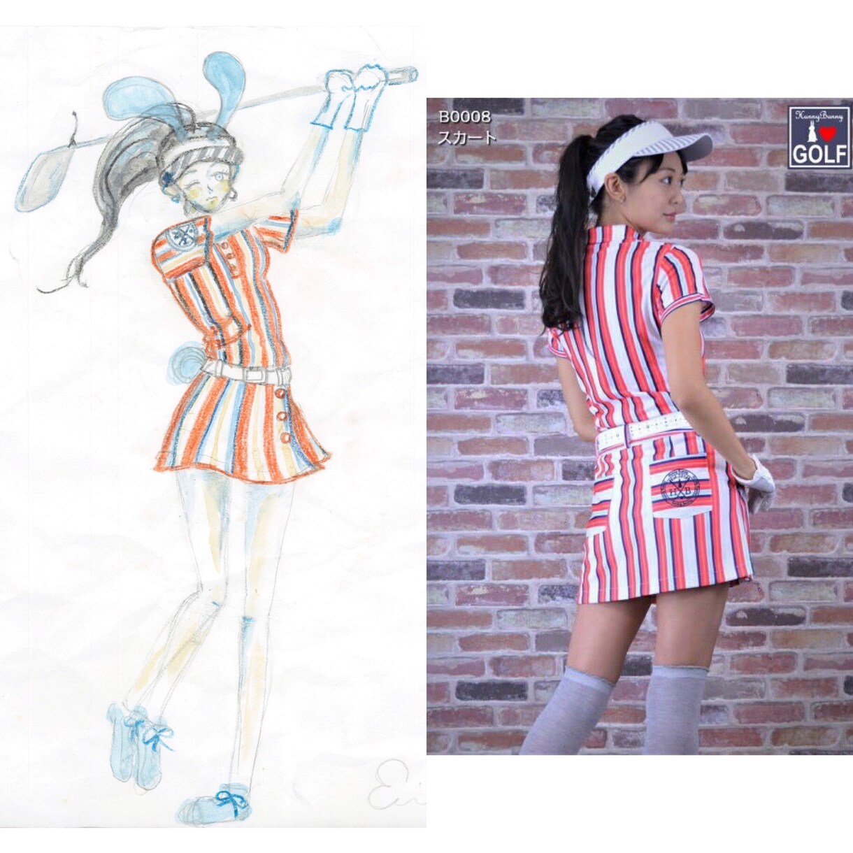 ファッションデザイン・女の子のイラスト描きます 商品化も可能?米美術大学卒のコレクションモデルが描きます イメージ3