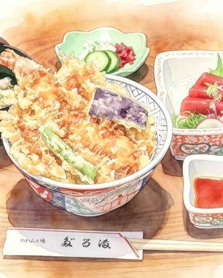 お腹が空く、温かみある食べ物イラスト描き上げます 透明彩色の繊細なタッチ。メニュー表やSNSに最適です！ イメージ1