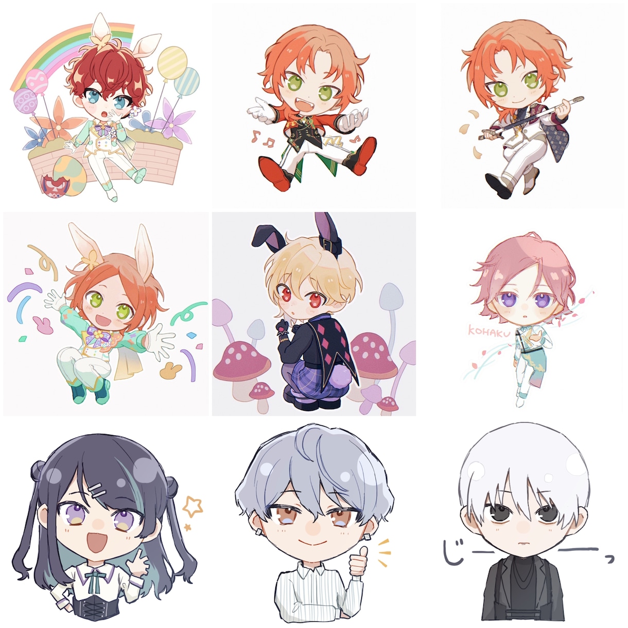 かわいいデフォルメイラストの制作承ります 動画やグッズ制作、LINEスタンプ制作などに！ イメージ1