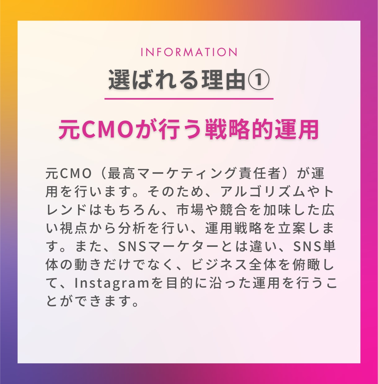 プロのマーケターがインスタを戦略的に運用します 本物の調査・分析力を駆使してInstagramの効果を最大化 イメージ2