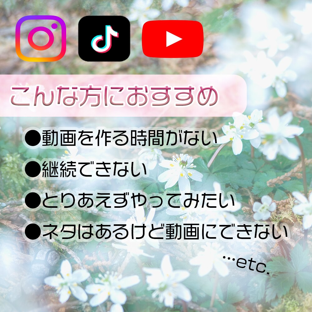 SNS用ショート動画■2本作ります 格安なのにハイクオリティと好評！！リピーター様多数！！ イメージ2