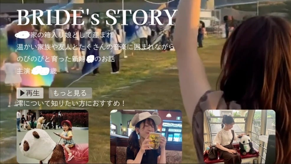 結婚式用Netflix風プロフィール動画作成します おふたりのお人柄がわかるような動画作成 イメージ3