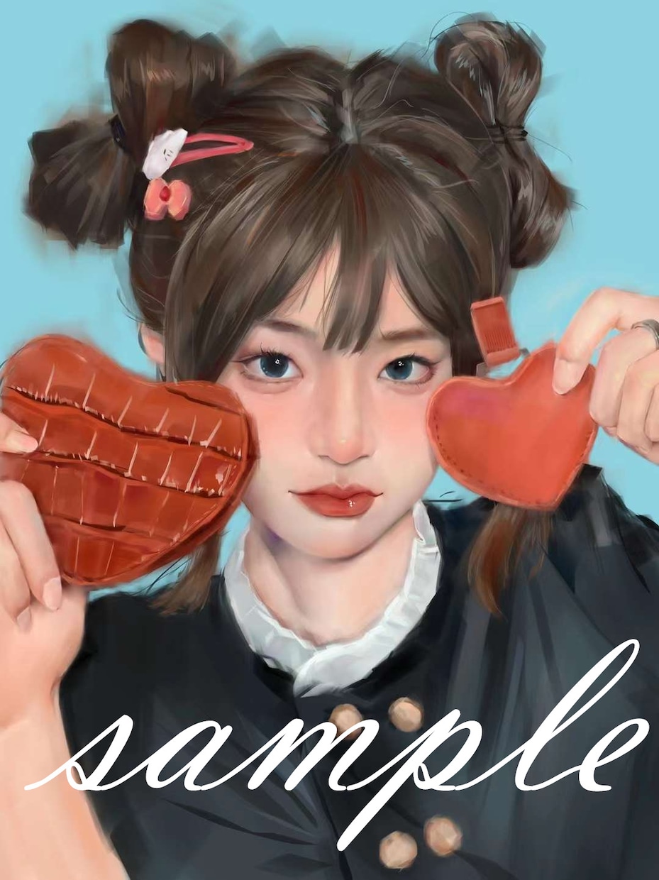 厚塗りリアル似顔絵/実写SNSアイコンを描きます 写真を忠実に、ご自身を更に魅力的に表現します イメージ2