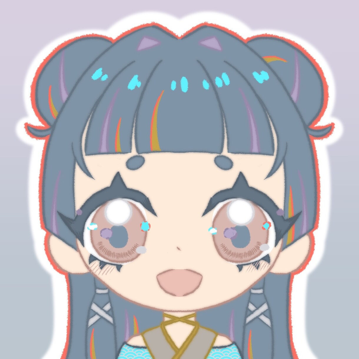 キラキラ目のゆるかわSNSアイコン描きます はじめてでも安心・修正2回無料・丁寧対応 イメージ7
