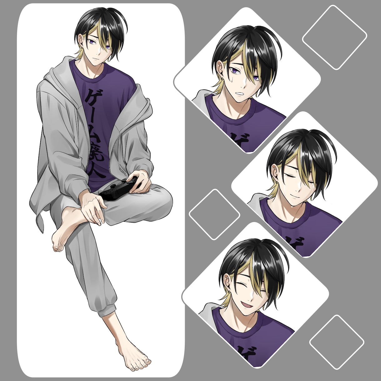 TRPGやゲームの立ち絵制作致します 貴方の思い描くキャラクターの立ち絵を描きます イメージ3