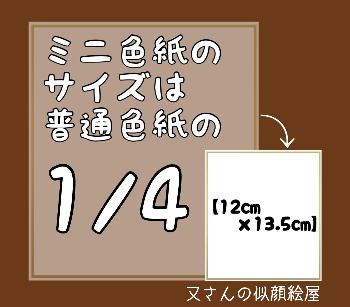 大人数のプレゼント用に1枚に1名様ずつお描きします ミニ色紙（12×13.5cm）なので荷物にならずおすすめです イメージ4