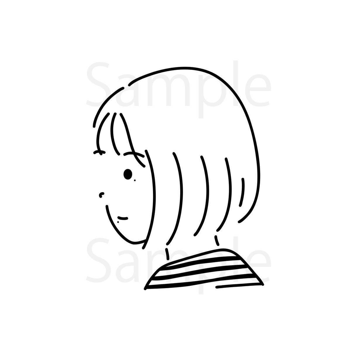 あなたの顔をイラストに♡横顔アイコン描きます ★小物は何点でも無料★即日〜5日で納品！カラーもOKです♪ イメージ7