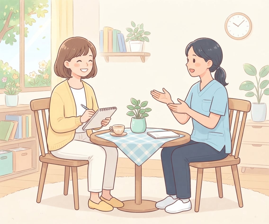 LINE感覚で介護士さんのお話聞きます 介護職仲間の話をしたい方！お気軽に話しましょう！ イメージ1