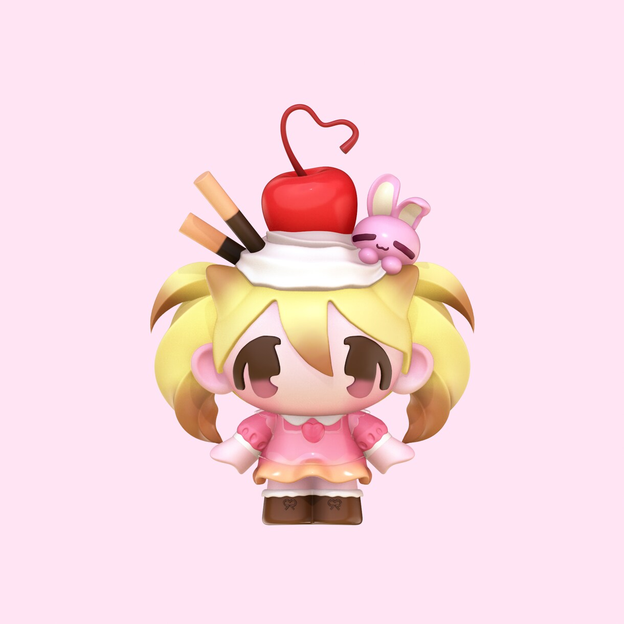デフォルメキャラの3Dモデリング承ります 各種SNSアイコンなどにご利用いただけます♪ イメージ1