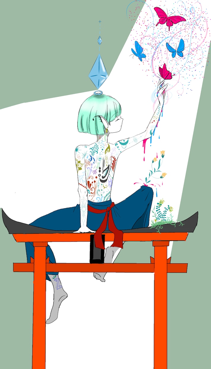 私の世界観で描きます 奇妙さのある不思議で可愛らしいイラストです。 イメージ5