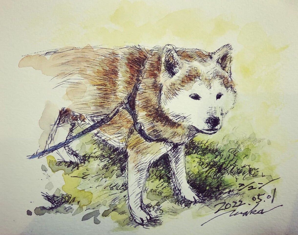 大切な記念日に、温かみのある手描き似顔絵を描きます ギフトとして色鉛筆の温もり溢れる手描き似顔絵を贈ります イメージ4