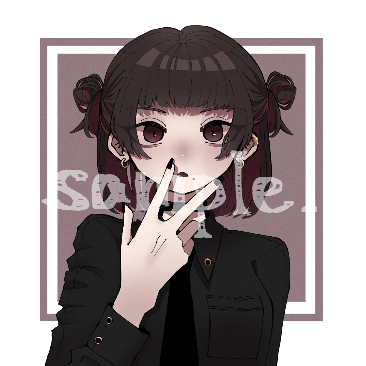 SNS用アイコン描きます シンプルだけど映えるあなただけのイラストを提供いたします イメージ1