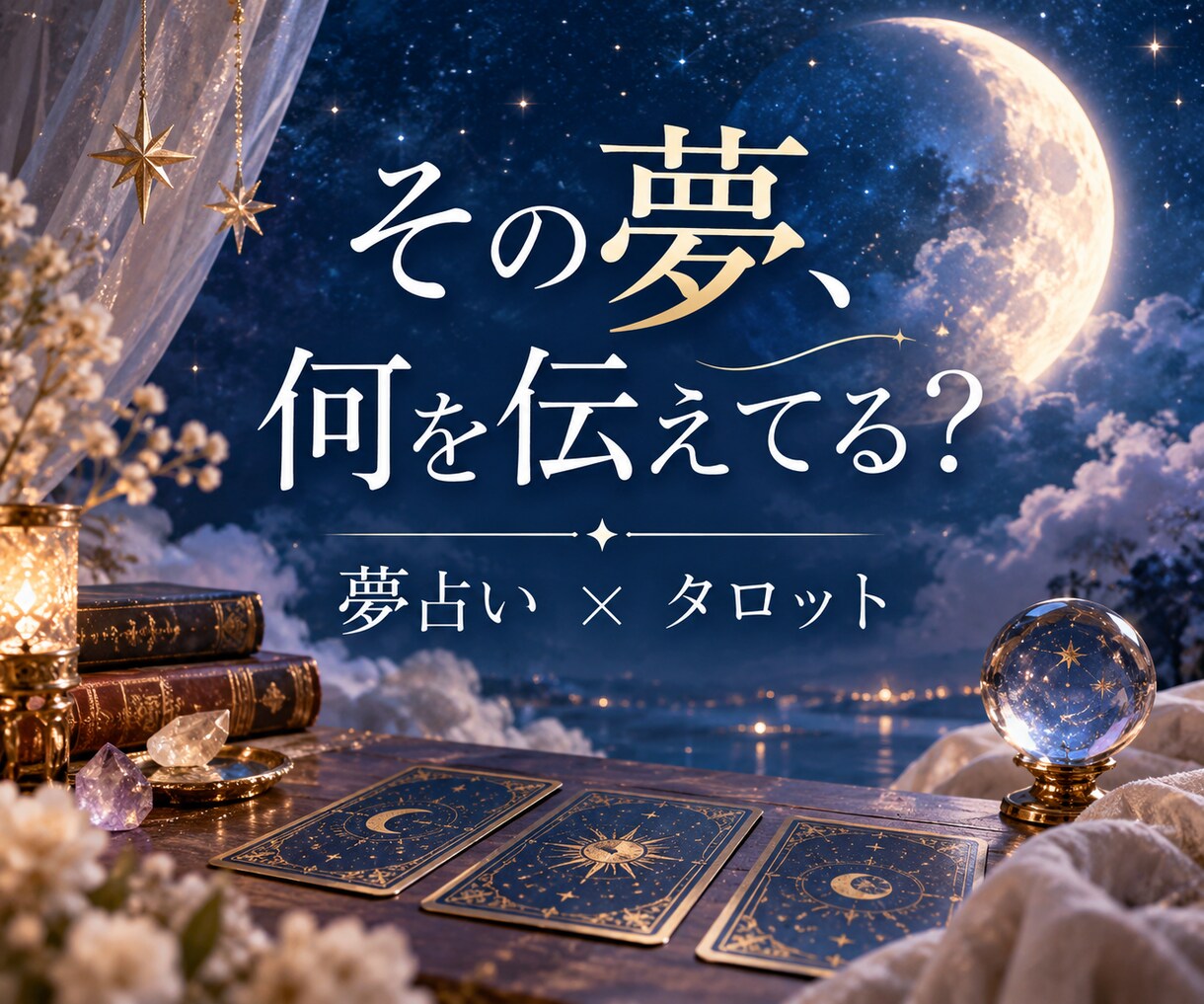 なぜこの夢？夢に隠されたあなたの本音を読み解きます 夢占い×タロットで無意識からのメッセージを紐解きます イメージ1
